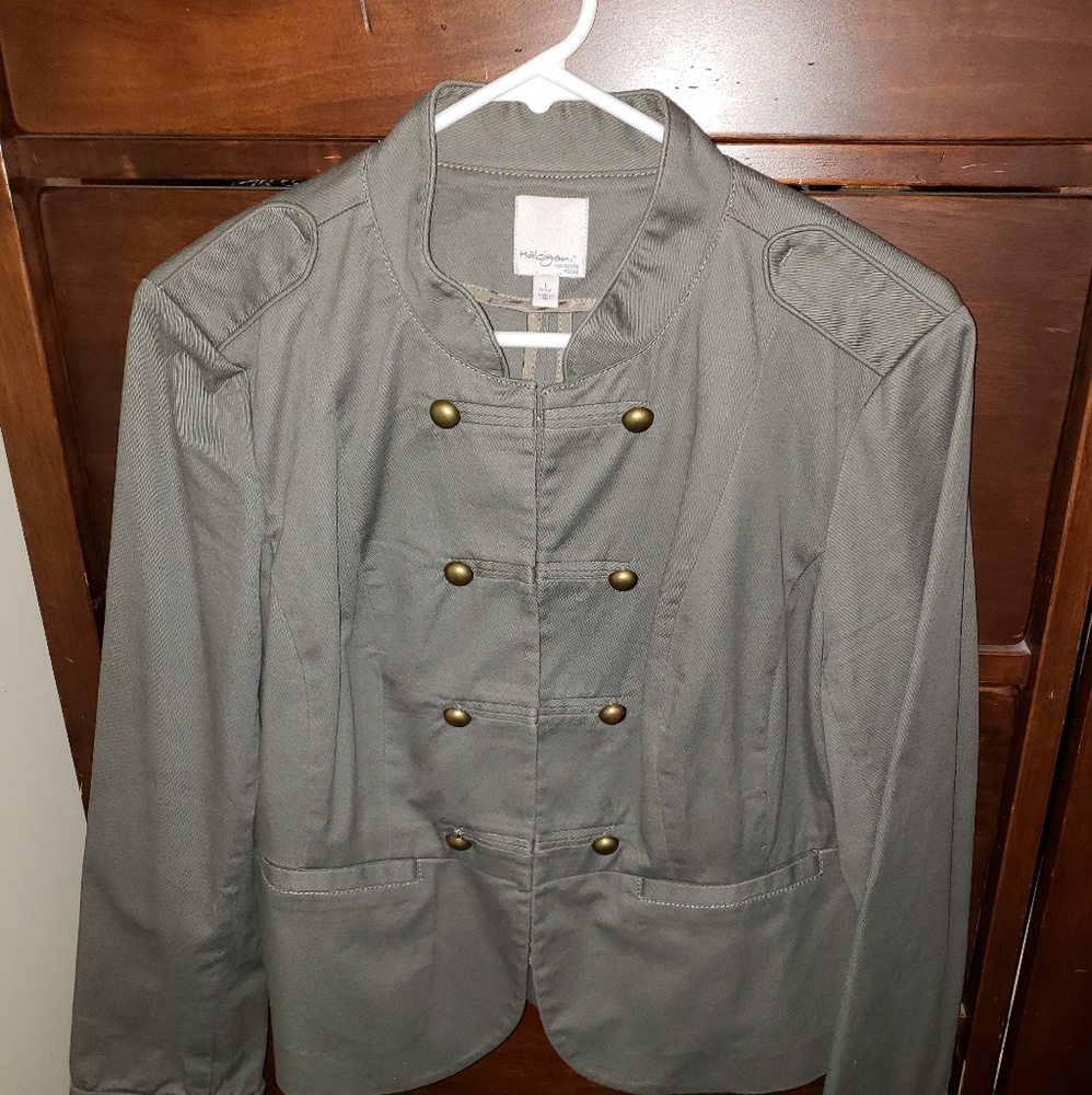 Army Green Jacket Large Petite
